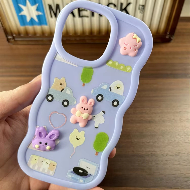 Cute Fashion Candy Color Soft 3D Phone Case for Samsung S22 S23 S24 S25 Plus Ultra  S20FE S21 FE Protective Cover