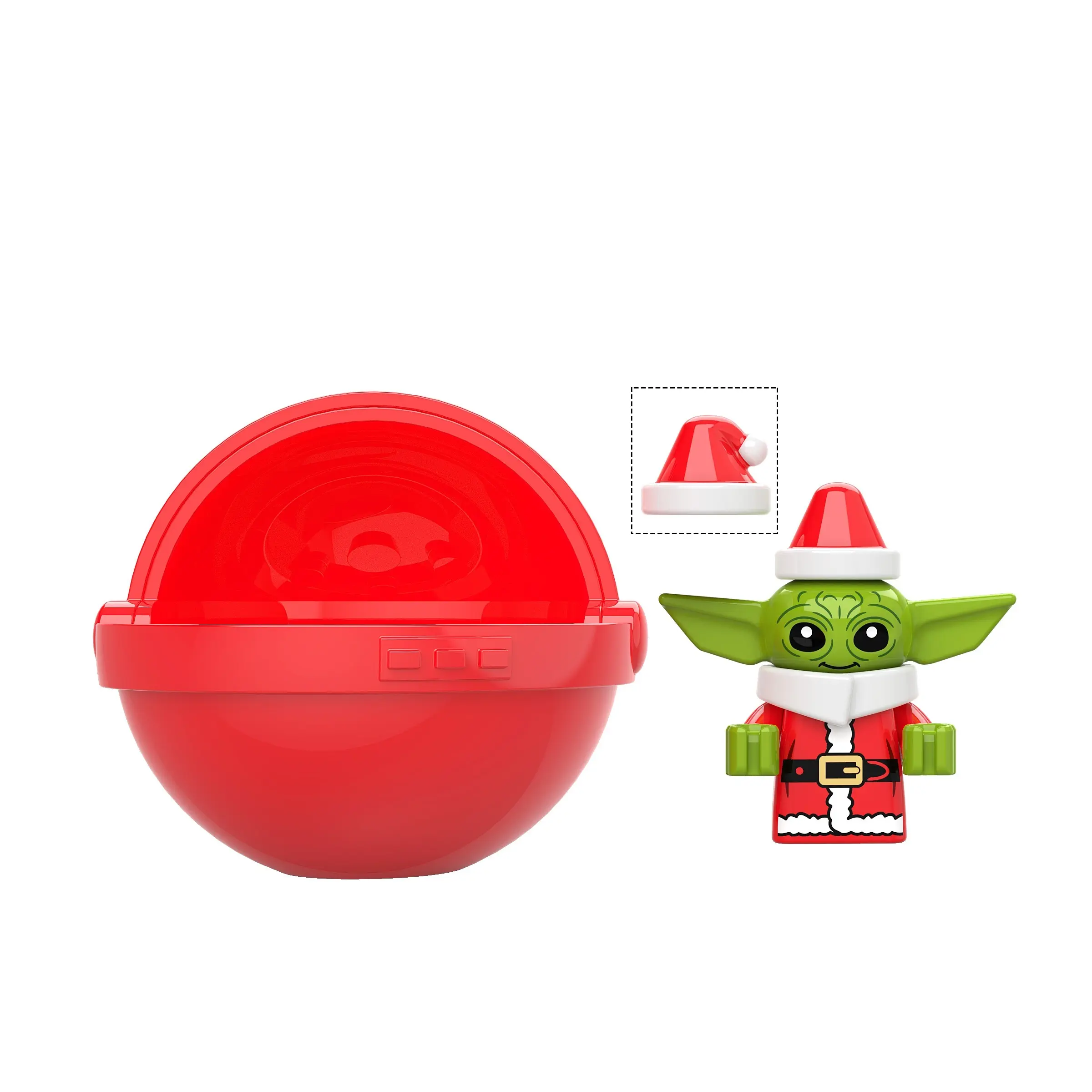 XP335 Yoda Koruit Natal Bayi dengan Cot Mandalorian Bintang Mini Tokoh Aksi Mainan Blok Bangunan Hadiah untuk Anak-anak Jujuetes Wars