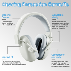 Audífonos con Cancelación de Ruido - Reducción de Sonido de 26dB, Ideales para Protección y Ayuda a la Concentración, Ajustables para Edades de 3 a 16 Años - Product Image 5