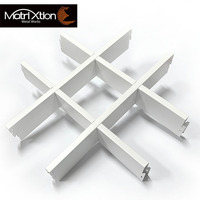 Machine de production de plafonds Matrixtion, plafond décoratif suspendu en métal, cellule ouverte en aluminium, plafond en aluminium pour bâtiment, grille moderne pour bureau