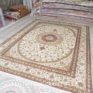 Tappeto Turco in Seta Fatto a Mano YILONG 9'x12' Oversize per Pavimento <span class=keywords><strong>Ipek</strong></span> Hali - Product Image 3