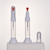 Stylo de retouche personnalisé 10 ml, noir unique, vide, en plastique, pour gel à ongles, peinture et réparation des rayures