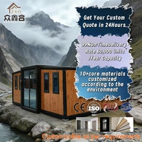 Casa Modular Prefabricada en Oferta, Vivienda Pequeña de 2-3 Dormitorios, Casa Contenedor Expandible de 40 pies con Certificación CE