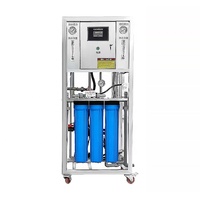 Grand purificateur d'eau commercial à osmose inverse avec pompe, système de filtration 250L/heure