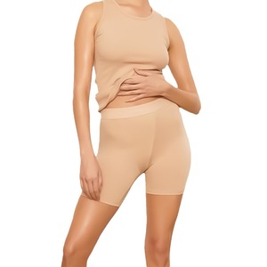 Ropa Interior de Algodón Puro para Mujer, Estilo Europeo Americano, 250g, Tejido Peinado, Transpirable, Sin Costuras, Braguitas de Cintura Alta, Anti-Fugas, ODM - Product Image 5