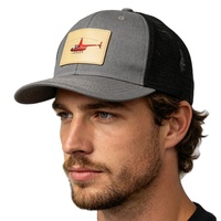 Casquettes Trucker 6 Panneaux, Gorras Snapback en Maille, Casquettes Trucker avec Dos en Maille et Logo Personnalisé en Cuir