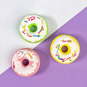 OEM su misura per bambini Spa bagno Fizzer rilassante organico fatto a mano ciambella bagno per bomba con profumo idratato vegano colori a base di erbe - Product Image 5