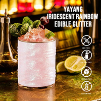 Poudre alimentaire irisée YAYANG, pigment chatoyant de qualité alimentaire, sans saveur, paillettes comestibles irisées pour gâteaux et boissons