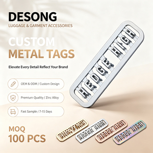 Zinc Alloy Custom Metal Logo Tags Customized Enamel Brand <b>Labels</b> Private Sewing <b>Name</b> Badges for Fashion Apparel Bags - Product Image 1