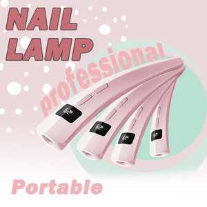 Custom LED UV Nail Lamp Cordless Automatic High Power <b>Plastic</b> Gel Curing Equipment Professional for Home Nail Salon Use - Product Image 1