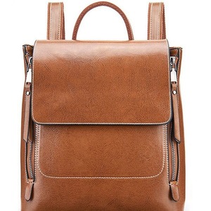 Sac à dos femme en cuir véritable Printemps 2025 – Style rétro européen et américain, idéal pour <span class=keywords><strong>l</strong></span>'école, le travail, les <span class=keywords><strong>loisirs</strong></span> et les voyages, imperméable et <span class=keywords><strong>l</strong></span>éger - Product Image 5