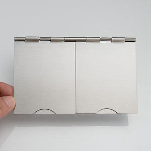Tomada de Chão Dupla EU Schuko em Aço Inoxidável com Montagem Embutida, Saída de Terra 16A 250V para Casa e Escritório - Product Image 3