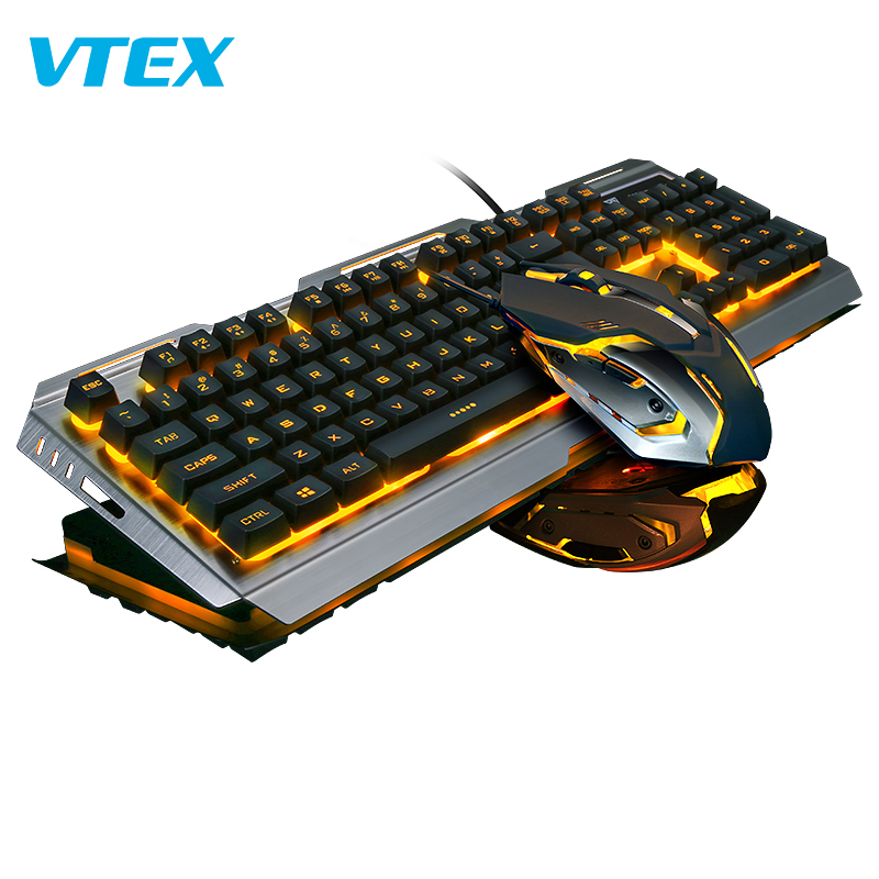 Новая популярная клавиатура, игровая мышь, механическая RGB светодиодная подсветка, игровая клавиатура, USB Проводная клавиатура, мышь