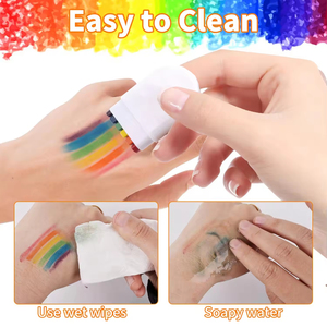 Pintura facial personalizada, lápices de colores, resistente al agua, juego de fútbol, Bandera Nacional, cuerpo, cara para fiesta, promoción - Product Image 2
