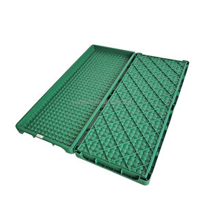 Agri pembibitan putih hijau hitam biru warna kustom plastik dasar datar nampan penyemaian nasi - Product Image 5