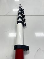 Poteau de prisme d'arpentage en aluminium de 2,15 m à 5,1 m, accessoires GNSS RTK, précision de 1 mm, station totale, blanc + rouge, garantie 1 an, marque OEM