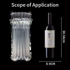 Đệm bọc bảo vệ vật liệu đóng gói không khí bọc Túi bong bóng không khí cột túi cho rượu vang đỏ chai hộp carton - Product Image 4