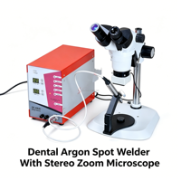 Soldadora de Argón para Soldadura Dental/de Joyería, Máquina de Soldadura por Arco de Argón Dental con Lupa