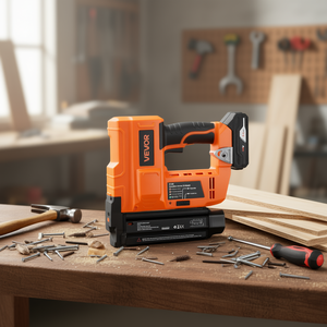 Clavadora Neumática Inalámbrica Vevor de Calibre 18, 20V, Batería de Iones de Litio de 2.0Ah, Motor sin Escobillas, 500 Clavos, Profundidad Ajustable de 1-2 Pulgadas - Product Image 2