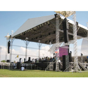 Conception de système de toit incurvé en treillis pour scène de concert en plein air de haute qualité - Product Image 1