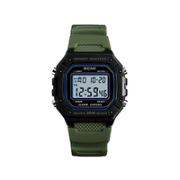 Montre classique pour homme, montre électronique personnalisée pour les sports de plein air, affichage numérique carré, montre électronique