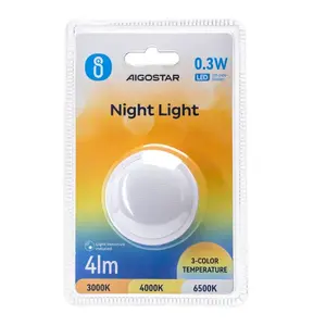Luz LED nocturna con sensor, temperatura de color 3000k-6500k, ideal para guiar en la oscuridad y mejorar la seguridad nocturna. - Product Image 3