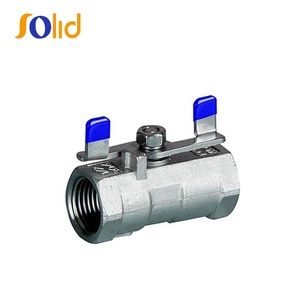 Factory price 1/4 "-4" 1PC <strong>one</strong> piece <strong>fucked</strong> thread end stainless steel ball valve - Product Image 4