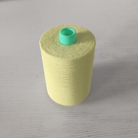 Fil à coudre ignifuge en fil de Para-Aramide 59tex Ne30s/3, couleur jaune brut, haute résistance, antibactérien, haute température