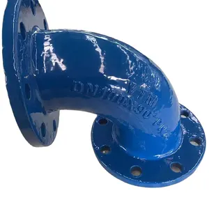 ISO2531 Ductile Iron Flanged Bend 45/90 Degree, Ductile Iron Flanged Elbow for Water Pipeline
