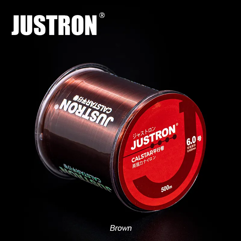 Justron High Quality Wholesale All Size 500m Sea Fishing Line MultiColor Super Strong Nylon Fishing Line