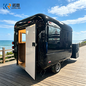 食品拖车 移动厨房 特许小吃车 设备齐全的街头推车 移动餐饮车 户外商业面包车 - Product Image 1