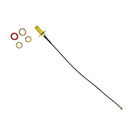 Ensemble de câbles coaxiaux RF 200 mm 1,13 mm avec connecteur UFL, prise SMA, connecteur traversant RP, câble d'extension en queue de cochon