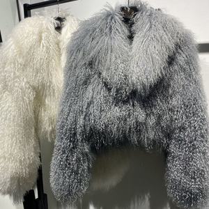 <span class=keywords><strong>Cappotto</strong></span> di <span class=keywords><strong>Pelliccia</strong></span> Corto 2025 all'Ingrosso <span class=keywords><strong>Cappotto</strong></span> Soffice <span class=keywords><strong>Grigio</strong></span> in <span class=keywords><strong>Pelliccia</strong></span> Mongola da Donna Morbido <span class=keywords><strong>Cappotto</strong></span> Invernale in <span class=keywords><strong>Pelliccia</strong></span> di Pecora - Product Image 2
