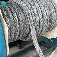 Cordage d'amarrage haute résistance et de qualité supérieure, corde marine à 12 brins, faible élongation, corde d'amarrage UHMWPE pour bateau, yacht