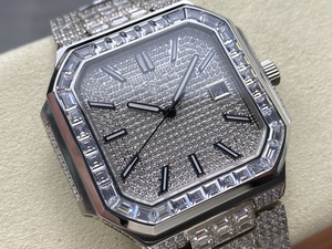 Reloj Mecánico de Lujo con Cristal de Zafiro, 41 mm, Acero Inoxidable, Resistente al Agua, Super Calidad, TWFactory 5821, Movimiento ETA 330, Frozen - Product Image 2