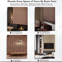 Panneau acoustique en bois MDF ignifuge, design européen moderne, vente en gros d'usine, isolation phonique pour la décoration des murs et des plafonds