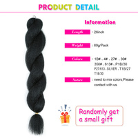 Vente en gros 100% Kanekalon Crochet Vixen Jumbo Braiding Extension Yaki Fiber African Soft Kinky Straight Dyed Crochet Vixen Hair