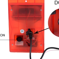 Lampe d'alarme solaire à télécommande avec détecteur de mouvement PIR, lumière de sécurité LED pour extérieur, ferme, jardin, clôture
