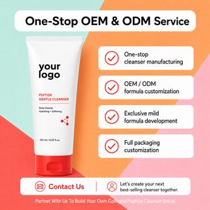 ODM โฟมล้างหน้าสูตรคอลลาเจนเปปไทด์ ทำความสะอาดผิวอย่างอ่อนโยน ช่วยเติมความชุ่มชื้น ทำความสะอาดรูขุมขนอย่างล้ำลึก ปรับสมดุลความมัน เหมาะสำหรับทุกสภาพผิว - Product Image 3