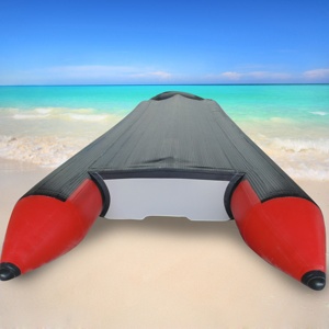 Goboat GTS800 Yate Deportivo Inflable de 26.3 pies (<span class=keywords><strong>8</strong></span> <span class=keywords><strong>Metros</strong></span>) con Suelo de PVC y Casco de Aluminio, Capacidad para 20 Personas, Estable y Duradero, Motor Fuera de Borda, para Océano - Product Image 3