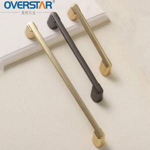 Poignée <span class=keywords><strong>de</strong></span> <span class=keywords><strong>meuble</strong></span> arrondie <span class=keywords><strong>de</strong></span> luxe moderne en alliage <span class=keywords><strong>de</strong></span> zinc, poignées <span class=keywords><strong>de</strong></span> porte <span class=keywords><strong>de</strong></span> <span class=keywords><strong>cuisine</strong></span>, poignées <span class=keywords><strong>de</strong></span> tiroir en métal minimalistes pour armoire et commode - Product Image 1