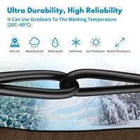 DENIXI rentable al aire libre Cat5/Cat5e Cable de red resistente a la intemperie Anti-envejecimiento Anti-interferencia Cable LAN de cobre puro