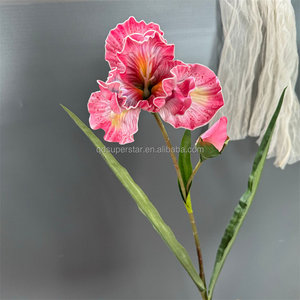 Flores Artificiales E-688, <span class=keywords><strong>Iris</strong></span> Artificiales de Tallo Largo, Ramas de Flores de <span class=keywords><strong>Iris</strong></span> Individuales, Gran Venta - Product Image 5