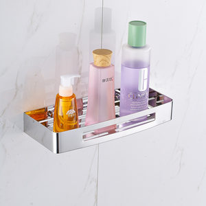 Hot Selling Home Accessories Rack and Basket <strong>Stick</strong> <strong>on</strong> Kitchen <strong>Bathroom</strong> <strong>Shelves</strong> Caddy No Drilling Caddy Adhesive <strong>Bathroom</strong> Shelf - Product Image 2