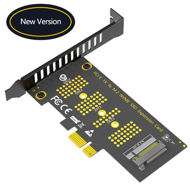 Upgrade Version M.2 NGFF NVMe SSD to PCI-E 3.0 1X Adapter