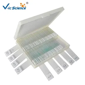 100PCS Biology Educational Students Slides Microscope Prepared Slides Biology Specimen Slides