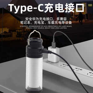 Linterna de Camping Luomen, Luz LED Recargable, Lámpara Colgante para Acampar al Aire Libre, Luz Roja, Iluminación Ambiental - Product Image 5