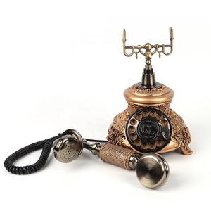 Téléphone antique CT-8308 couleur or, nouveau style, enregistrement de messages, <span class=keywords><strong>livre</strong></span> d'or <span class=keywords><strong>audio</strong></span> pour mariage - Product Image 5
