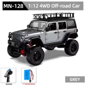 SJY-MN128 Coche RC a Escala Completa, Modelo de Coche Teledirigido Wrangler 4WD, Coche de Escalada, Vehículo Todoterreno de Simulación, Juguete - Product Image 5