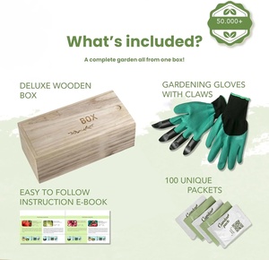 <span class=keywords><strong>Kit</strong></span> de démarrage de <span class=keywords><strong>graines</strong></span> biologiques avec 100 variétés pour plantes aromatiques, fleurs et potagers - Product Image 2